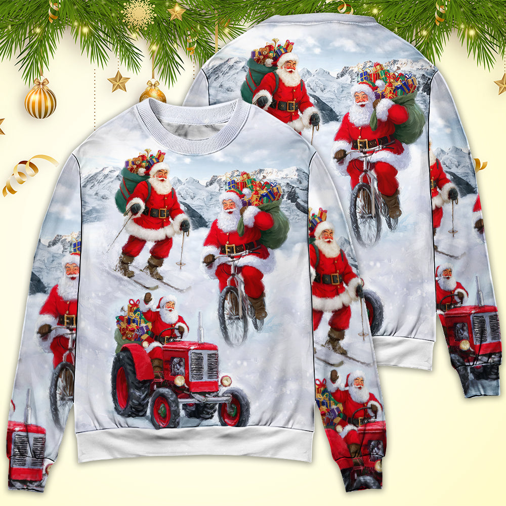 Christmas Fun With Santa Gift Sweater For Festive Family Events Casual Wear And Holiday Gift Giving