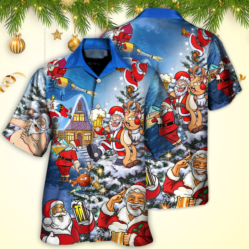 Christmas Santa Hawaiian Shirt Artwork View For Thoughtful Gifting