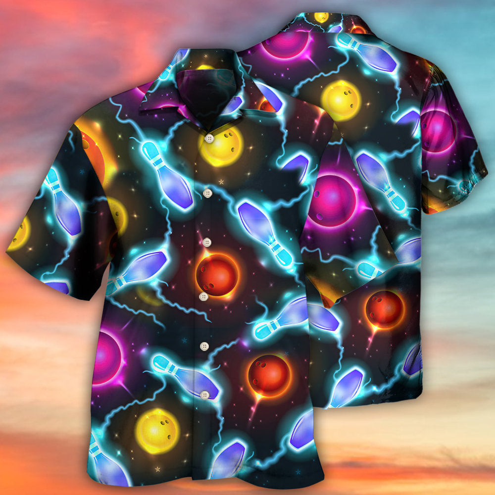 Bowling Vacation Sport Hawaiian Shirt All Over Print Detail For Warm Weather Events