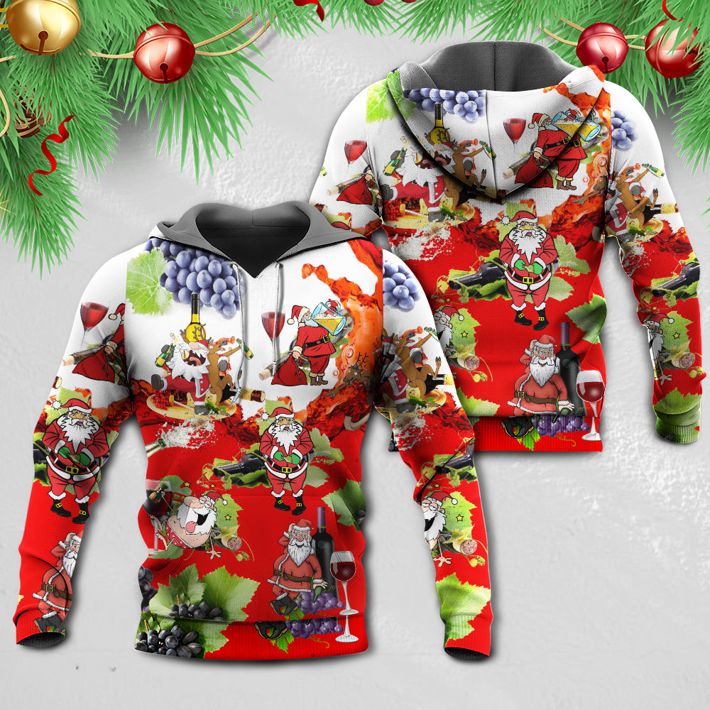 Santa Holiday Party Fun Hoodie For Festive Streetwear Winter Outings And Christmas Celebrations