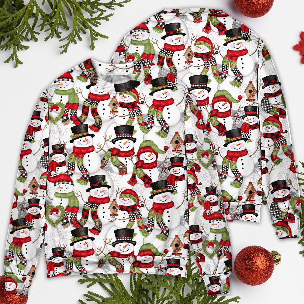 Christmas Snowman Family Happy Holiday Sweater For Festive Events Weekend Outings And Comfortable Winter Style