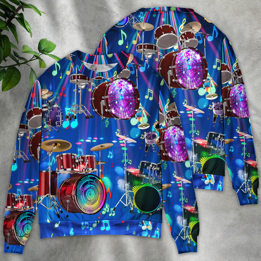 Drum Is My Neon Light Sweater For Casual Wear Festivals Travel And Thoughtful Gifting