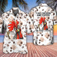 Coffee Chickens Hawaiian Shirt Artwork View For Weekend Travel And Beach Style