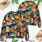 Christmas Dog Santa Merry Xmas Sweater For Festive Family Events Casual Wear And Holiday Gift Giving