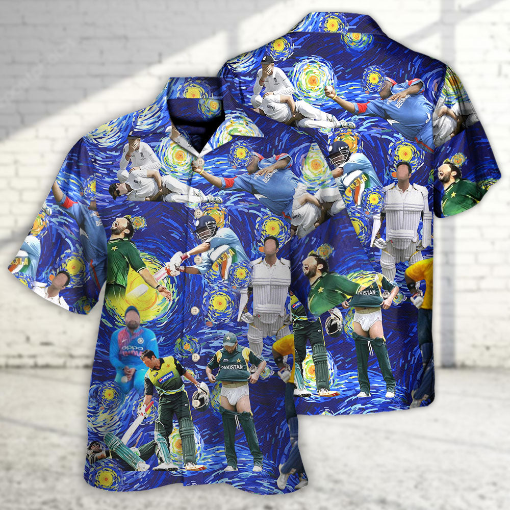 Funny Cricket Weekend Humor Hawaiian Shirt Summer Design Detail For Outdoor Gatherings