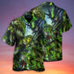Green Dragon Skull Hawaiian Shirt Pattern View For Lightweight Everyday Style