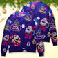 Christmas Santa Neon Light Party Sweater For Holiday Parties Family Gatherings And Seasonal Gift Giving