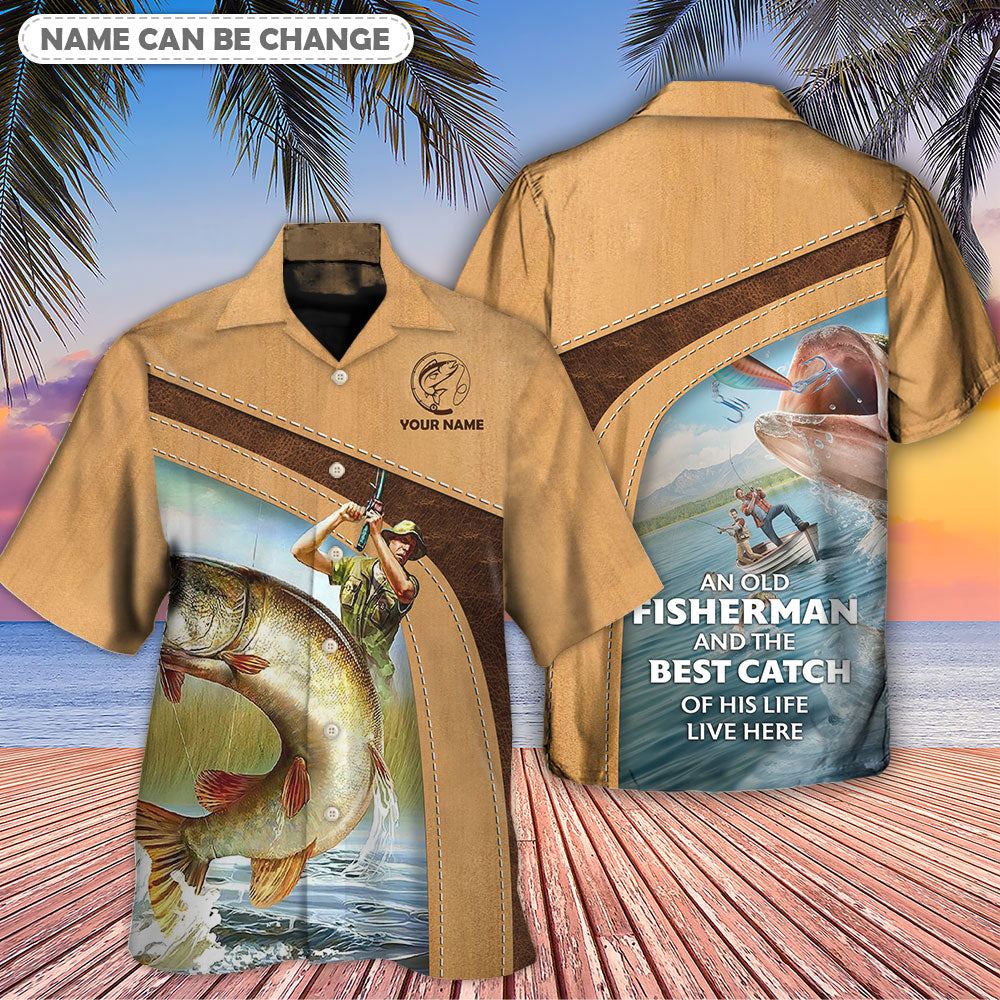 Old Fisherman Catch Personalized Hawaiian Shirt For Resort Getaways And Comfortable Summer Activities