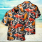 Colorful Fish Koi Swimming Artistic Hawaiian Shirt For Beach Parties And Weekend Getaways