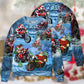 Christmas Driving With Santa Claus Sweater For Holiday Parties Family Gatherings And Seasonal Gift Giving