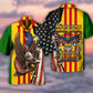 Eagle Veteran Vietnam Proud Hawaiian Shirt Artwork View For Weekend Travel And Beach Style