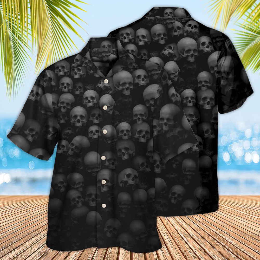 Skull Underworld Hawaiian Shirt Artwork Detail For Tropical Trips And Casual Outings