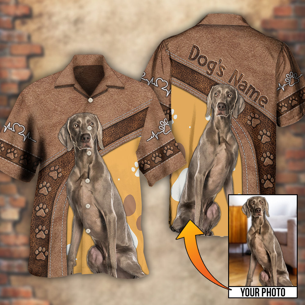 Dog Custom Photo Personalized Hawaiian Shirt Design Detail For Sunny Adventures And Casual Wear