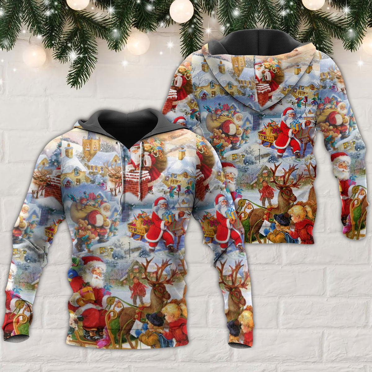 Holly Jolly Christmas Hoodie For Holiday Parties Weekend Outings And Cheerful Gift Giving