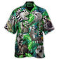 Military Creative Pattern Hawaiian Shirt All Over Print Detail For Tropical Vacations