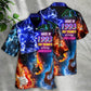 Neon Retro Music Hawaiian Shirt Pattern View For Lightweight Everyday Style