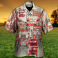 Bus Driver Red Party Hawaiian Shirt All Over Print Detail For Coastal Travel