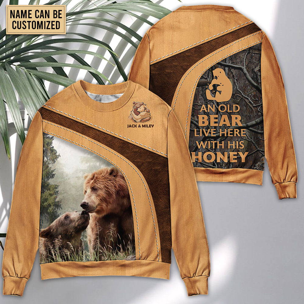 Old Bear Honey Sweater For Casual Styling Weekend Outings And Creative Gift Giving