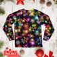 Christmas Tree Gifts Cookies And Gingerbread Long Sleeve Pajamas Set For Holiday Travel And Comfortable Home Wear