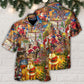 Happy Christmas Santa Season Joy Hawaiian Shirt Design Detail For Beach Days And Holiday Travel