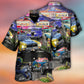 Classic Hot Rod Hawaiian Shirt Graphic Artwork Detail For Weekend Trips