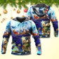 Christmas Reindeer Snowman Glow Hoodie For Festive Celebrations Seasonal Trips And Relaxed Winter Wear