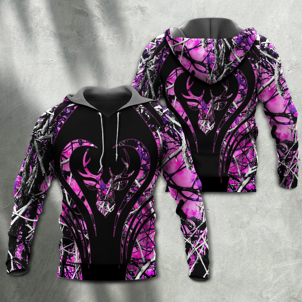Pink Hunting Girl Camouflage Deer Hoodie For Country Outings Camping Travel And Thoughtful Gifting