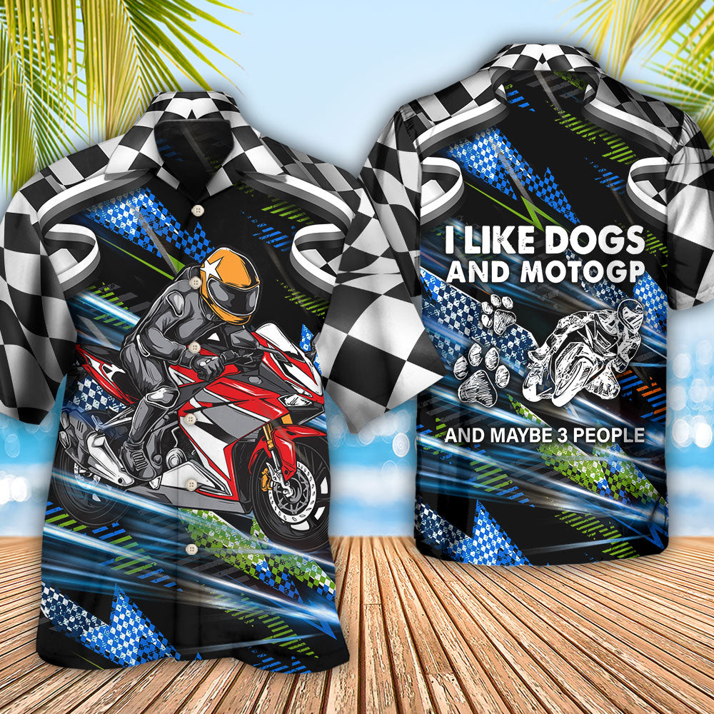 Dog Motorbike Dogs Motogp Hawaiian Shirt For Warm Weather Adventures And Everyday Comfort