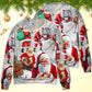 Christmas Santa Story Funny Sweater For Family Gatherings Winter Travel And Everyday Seasonal Comfort