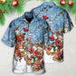 Gnome Christmas Play Winter Hawaiian Shirt Design Detail For Beach Days And Holiday Travel