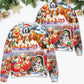 Dog Snowman Christmas Tree Merry Sweater For Winter Celebrations Family Events And Relaxed Seasonal Styling