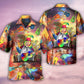 Bohemian Ukulele Hawaiian Shirt Artwork View For Coastal Escapes And Resort Style