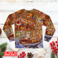 Santa Christmas Happiness Long Sleeve Pajamas Set For Holiday Travel And Comfortable Home Wear