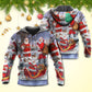Funny Santa Christmas Coming Hoodie For Festive Family Moments Winter Wear And Holiday Gift Ideas