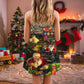 Christmas Santa Toy Train Factory V-Neck Sleeveless Cami Dress For Festive Events And Casual Summer Styling