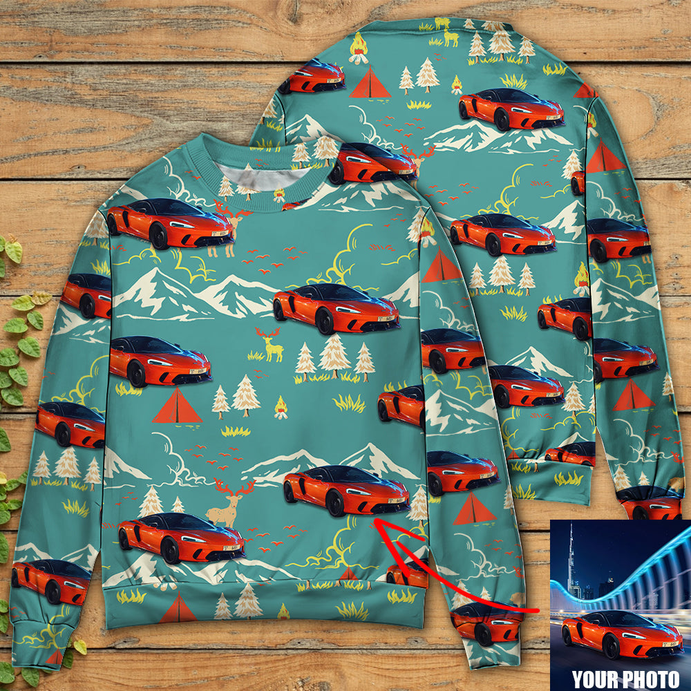 Car Driving Mountain Landscape Sweater For Road Trips Weekend Gatherings And Thoughtful Gift Giving