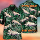 Tropical Bulldog Yoga Pose Hawaiian Shirt Artwork Detail For Resort Trips And Outdoor Activities