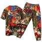 Santa Everyday Christmas Moments Short Sleeve Pajamas Set For Holiday Bedtime And Cozy Home Wear