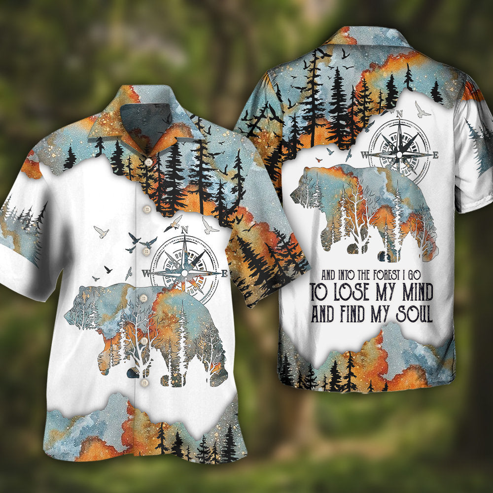 Camping Forest Hawaiian Shirt For Beach Parties And Weekend Getaways