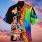 Neon Colorful Piano Music Hawaiian Shirt Design View For Casual Summer Styling