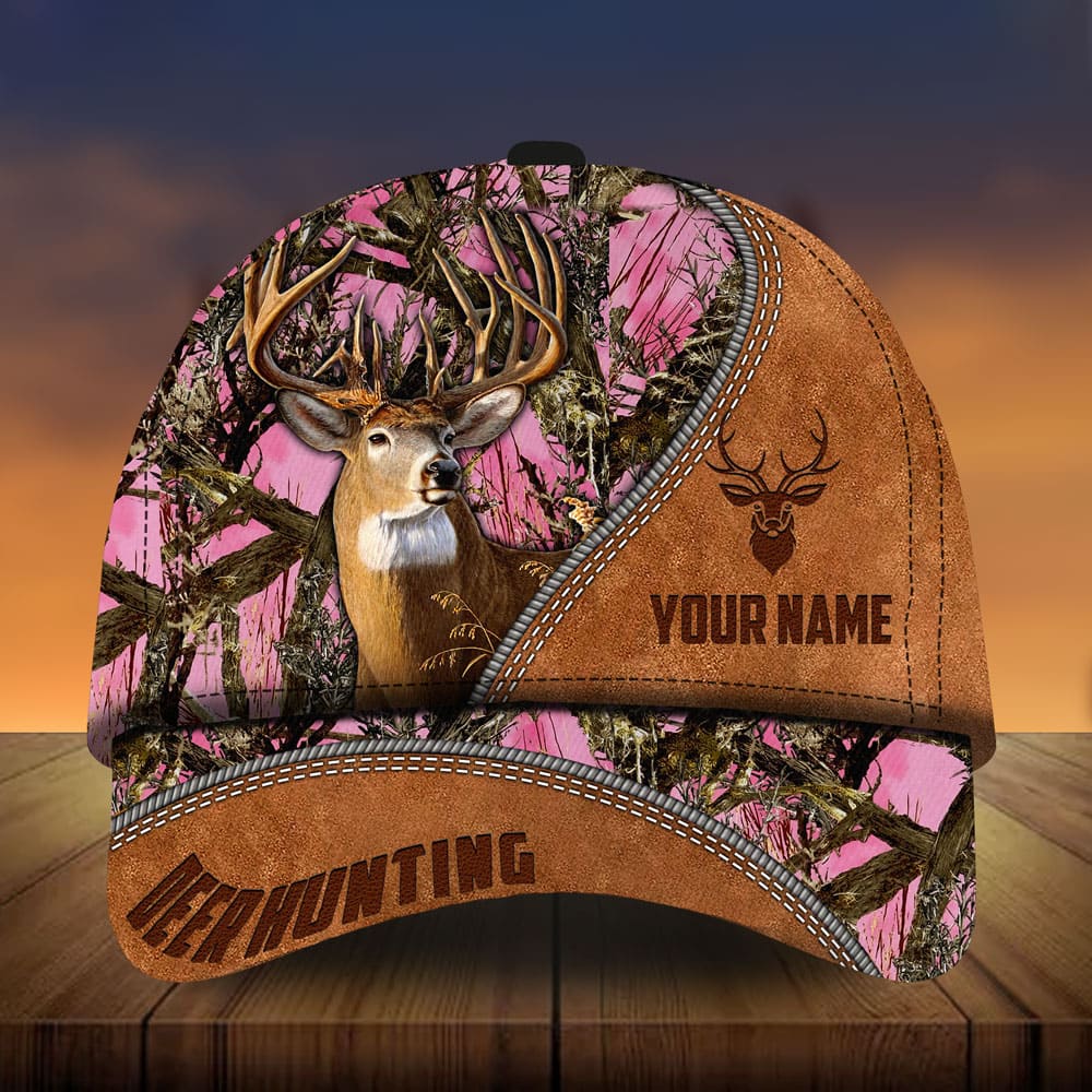 Leather Deer Hunting Personalized Classic Cap For Summer Vacations Parties And Outdoor Events