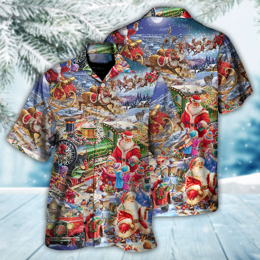Christmas Joy Peace Family Laughter Hawaiian Shirt For Vacation Days And Relaxed Coastal Outings