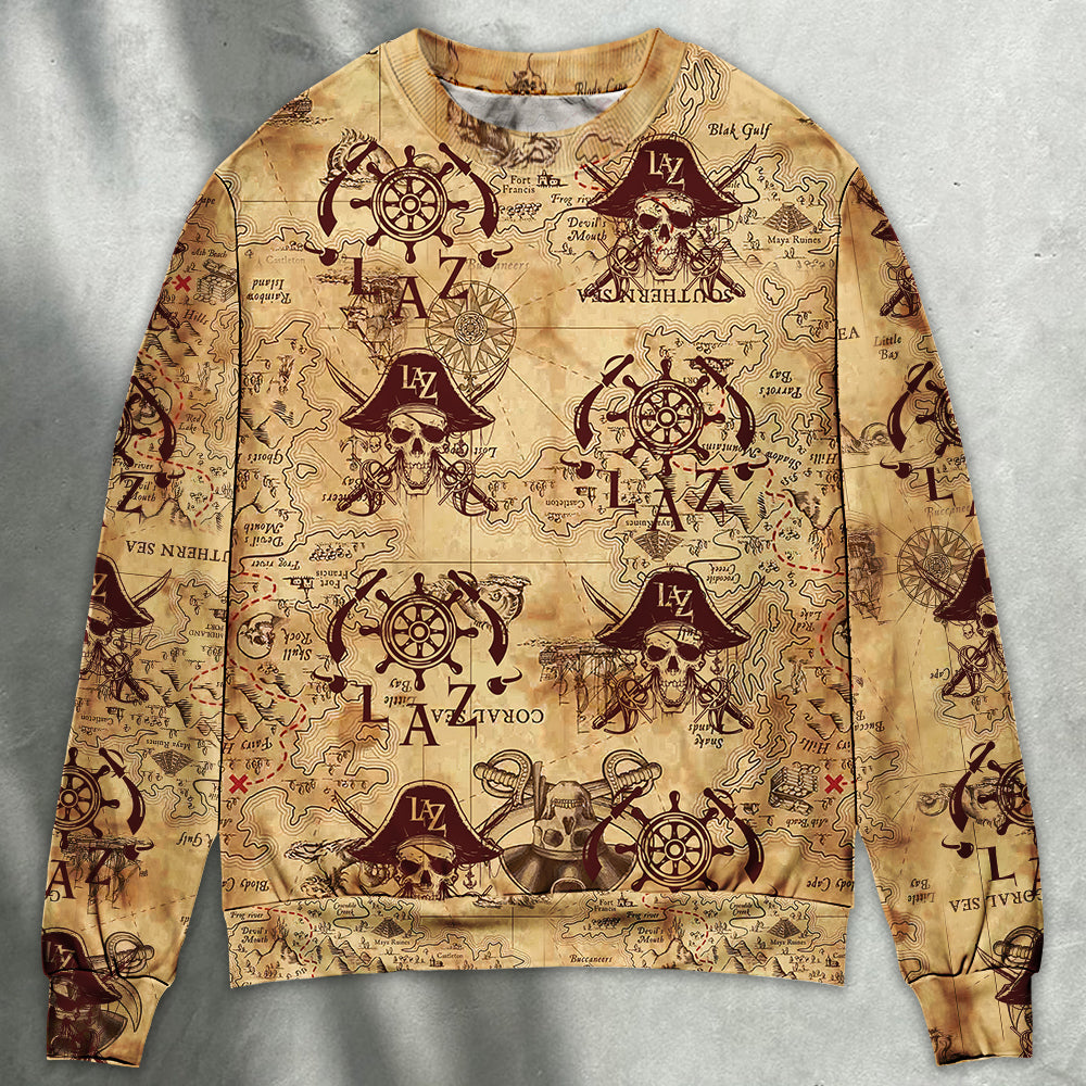 Pirate Skull Sweater For Halloween Events Weekend Outings And Creative Gift Giving