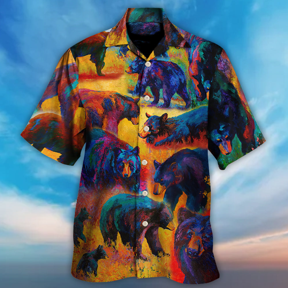 Bear Masters Survival Hawaiian Shirt Design Detail For Beach Days And Holiday Travel