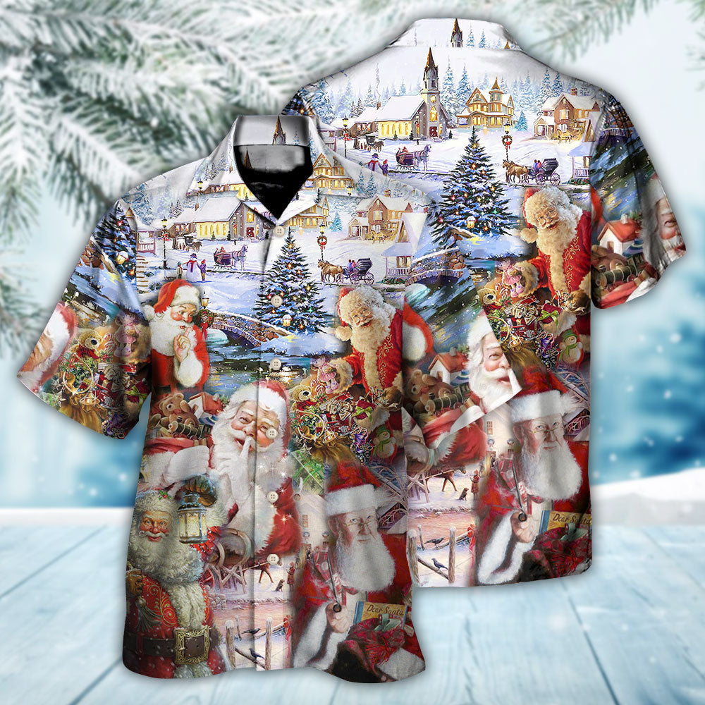 Christmas Santa Ho's Hawaiian Shirt For Warm Weather Adventures And Everyday Comfort
