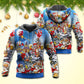 Funny Christmas Santa Drinking Beer Hoodie For Holiday Parties Weekend Outings And Cheerful Gift Giving