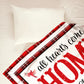 Cardinal Red Truck Christmas Flannel Blanket For Cozy Bedroom Sofa Decor