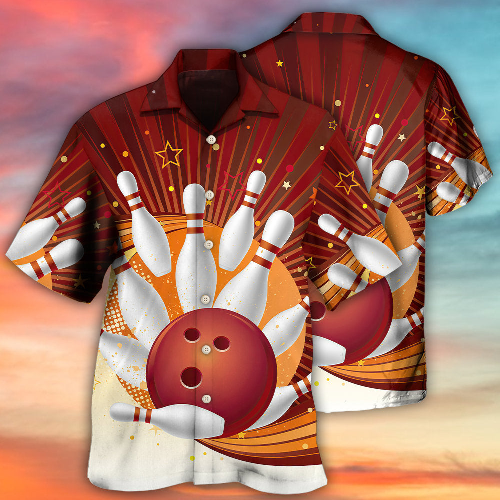 Bowling Outdoor Passion Hawaiian Shirt Artwork View For Warm Weather Events