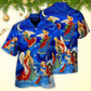 Christmas Light Hawaiian Shirt Print Closeup For Resort Wear