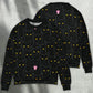 Black Cat Looking At You Sweater For Playful Everyday Outfits Travel And Comfortable Daily Wear